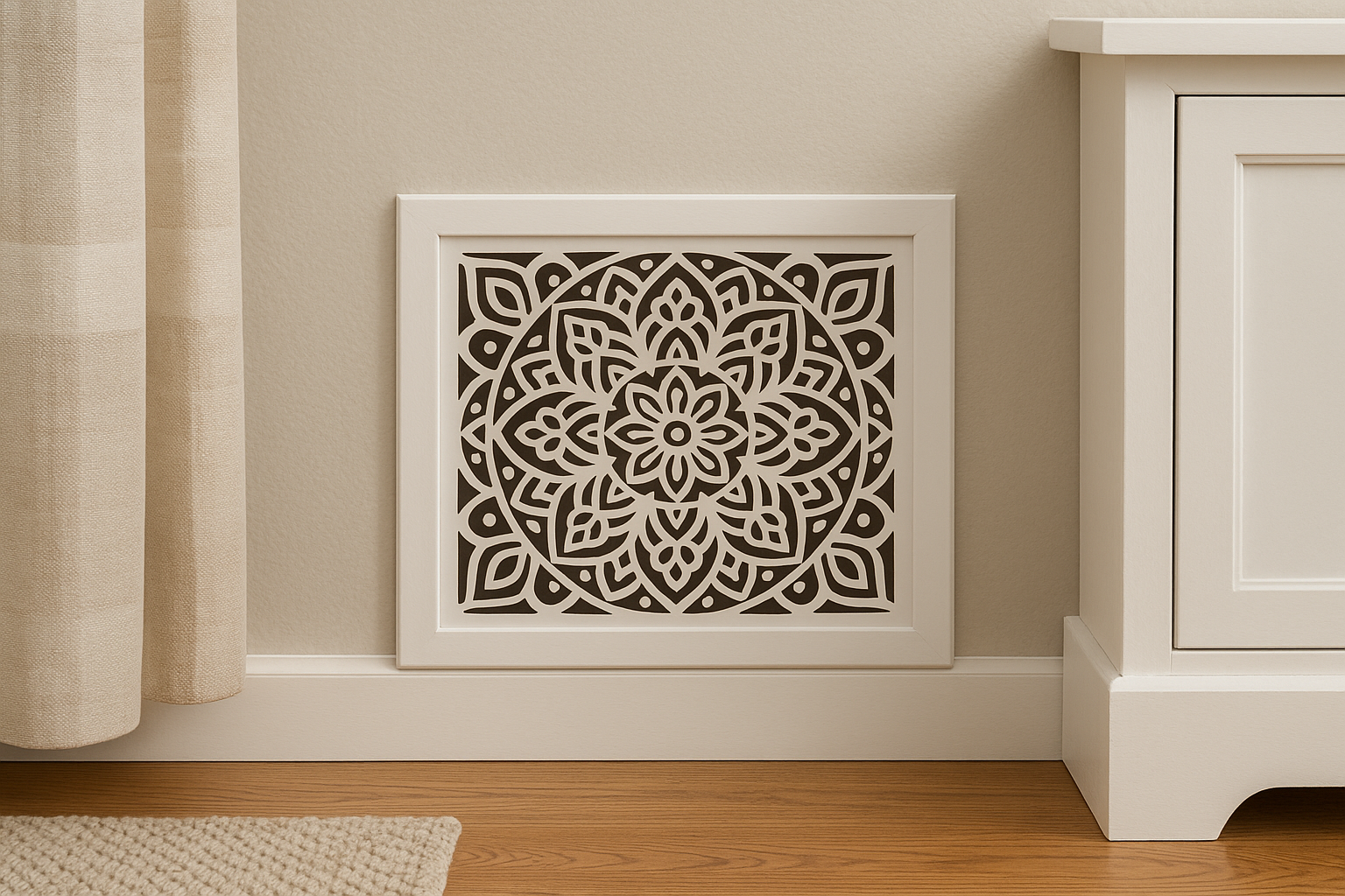 Mandala Square Vent Cover