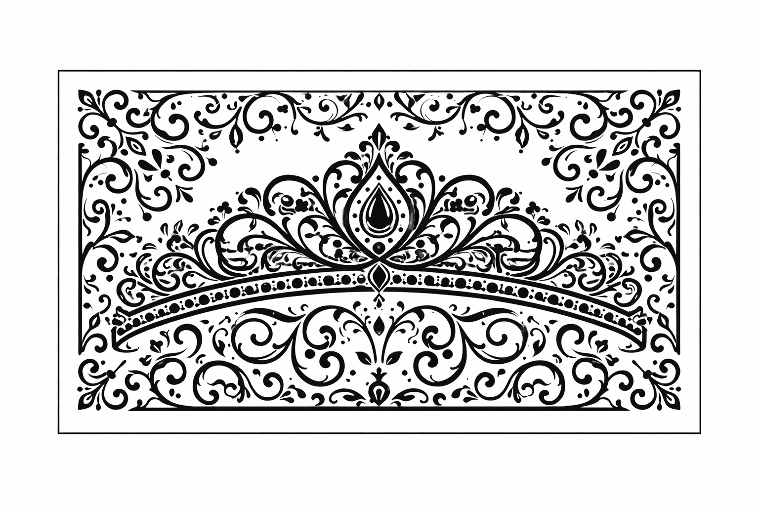 Royal Tiara Laser-Cut Wood Vent Cover
