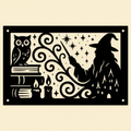 Wizard's Library Laser-Cut Wood Vent Cover
